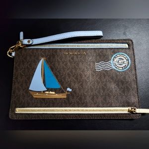 MICHAEL Michael Kors Monogram Zip Clutch